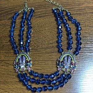 Heidi Daus Blue Beaded Necklace